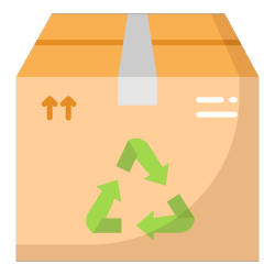 Box with a recycling symbol – visual representation of producer responsibility under the EPR system.