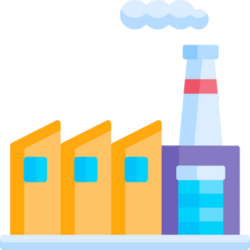 Ikona KOBIZE symbolizująca sprawozdawczość emisji do powietrza